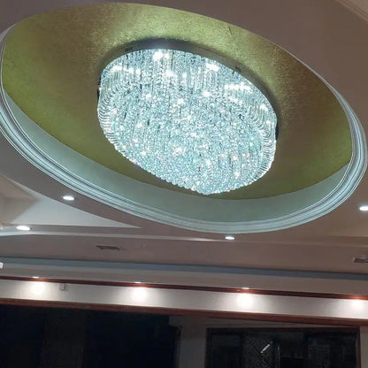 DecorBites™ Crystal Dining Room Ceiling Light Modern LED K9 Crystals Gold / Chrome