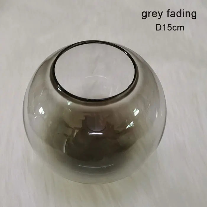 DecorBites™ Glass Shade Replacement for Magic Bean Lighting, 7cm Opening, Smoke Grey Amber Cognac