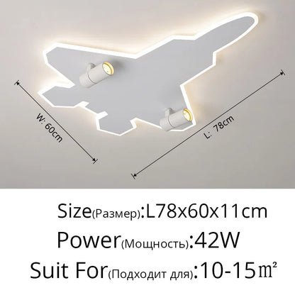DecorBites™ Kids Ceiling Lights Cartoon Boys Bedroom Creative Eye Protection LED Lighting