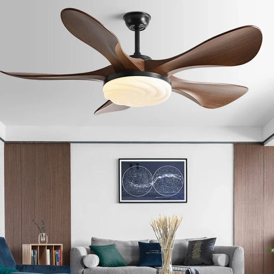 DecorBites™ 58-Inch Black Ceiling Fan Light for Dining & Living Rooms has Strong Winds.