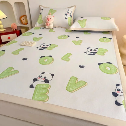 DecorBites™ Antibacterial Pattern Mat Set | Skin-Friendly & Soft Mattress | Summer Air Conditioning