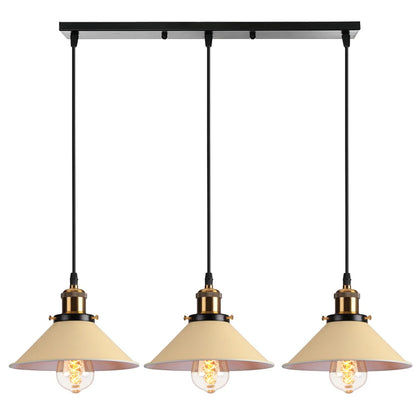 Decorbites™ Industrielle Nordische Pendelleuchten mit Mehrfarbiger Lampenschirm für Küche und Esszimmer