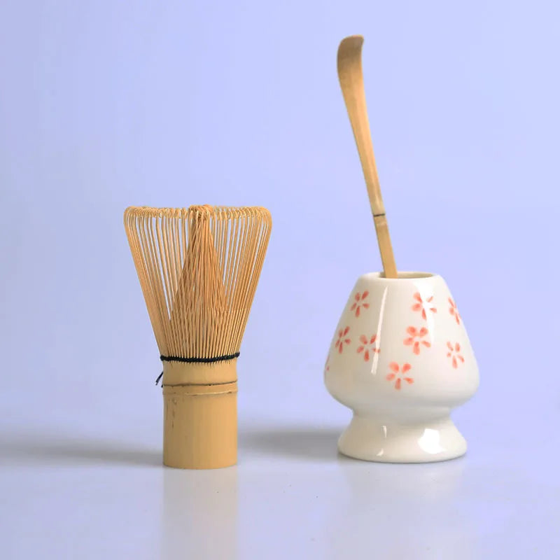 Juego de Ceremonia del Té de Bambú Japonés™ Decorbites Batidor de Matcha Molinillo de Herramientas