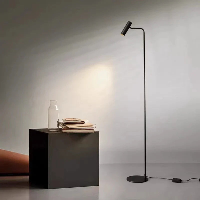 DecorBites™ Brass Floor Light: Modern Rotatable Standing Lamp for Living Room, Bedroom, Hotel