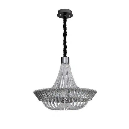 DecorBites™ Crystal Chandelier Chrome/Gold for Elegant Lighting in Living Room, Restaurant, Bedroom