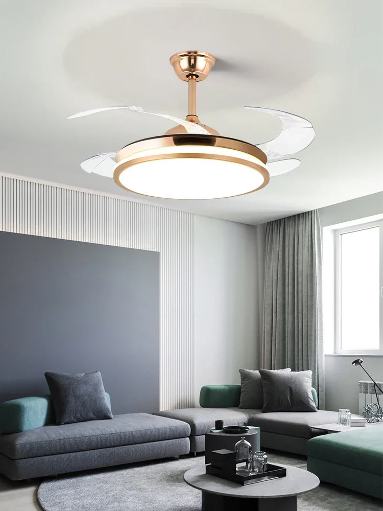 Silver Modern Ceiling Fan