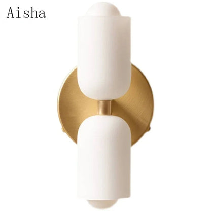 DecorBites™ Double Head Glass Wall Light for Bedroom, Living Room, Bathroom Décor