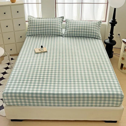 DecorBites™ Japanese Style Thick Fitted Sheet for Queen/King Bed