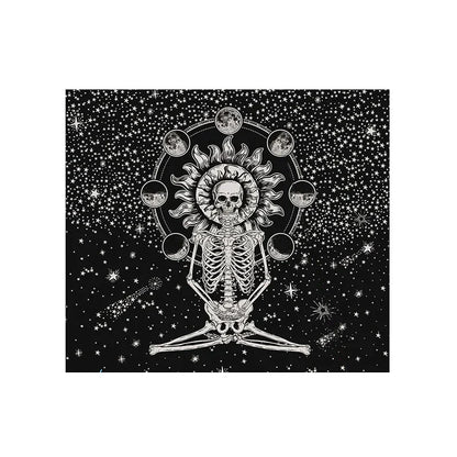 Skeleton Moon Phase Tapestry Decobites Star Home Decor