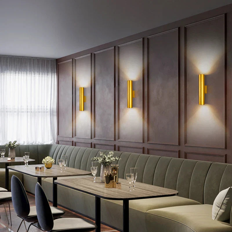 Lámpara de pared de aluminio LED Decorbites™ para decoración de iluminación interior en sala de estar, dormitorio, comedor y mesita de noche.