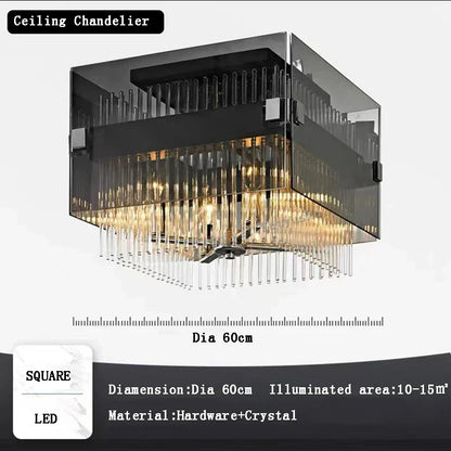 Lámpara de araña colgante de cristal DecorBites™ para una decoración de comedor de lujo