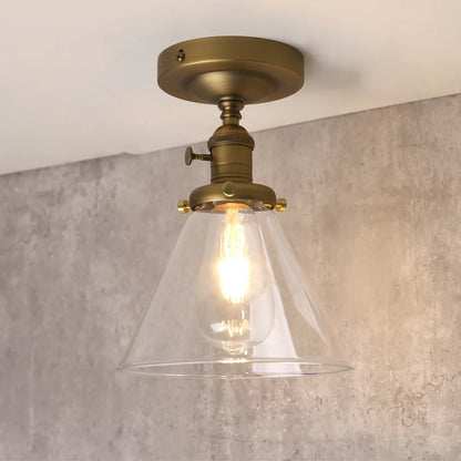 Decorbites™ Trichter-Glas-Wandleuchte Vintage-Industrial-Wandleuchte