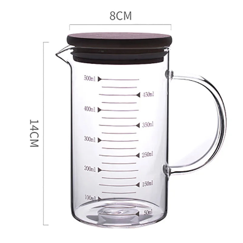 DecorBites™ Heat-Resistant Glass Beaker Mug with Thickened Scale - 2022