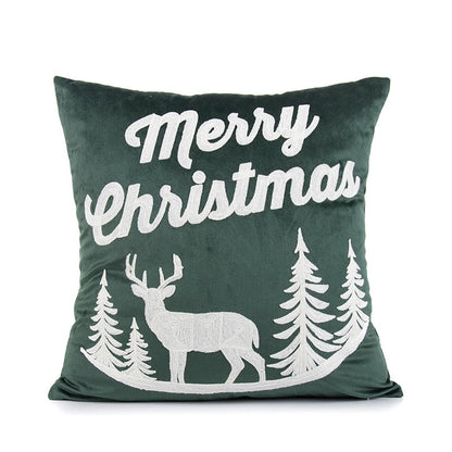 DecorBites™ Embroidered Christmas Pillow Cover Set