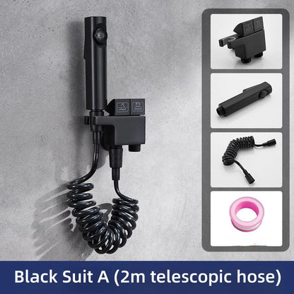 مجموعة مسدس رش بيديه نحاسي من DecorBites™ لتنظيف الحمام الصحي