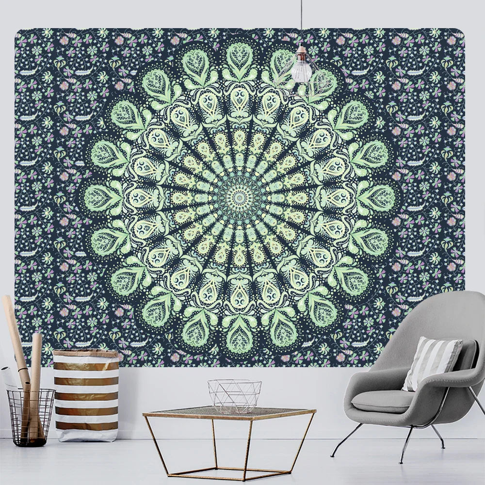 Decobites Urban Landscape Sun Room Decoration - Psychedelic Bedroom Wall Art