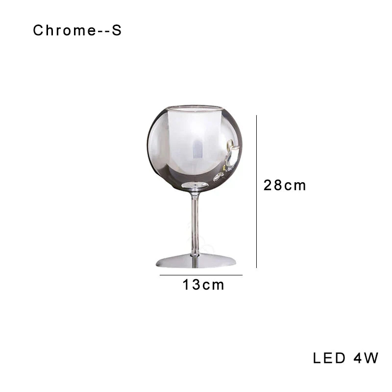 Lámpara de mesa decorativa de cristal cromado oro Decorbites™ para sala de estar de lujo, villa, tienda, café