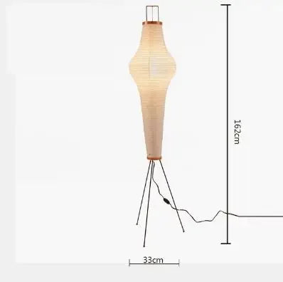 Lámpara de suelo de papel de arroz japonés Decorbites™ de Noguchi Yong para iluminación de dormitorio y salón
