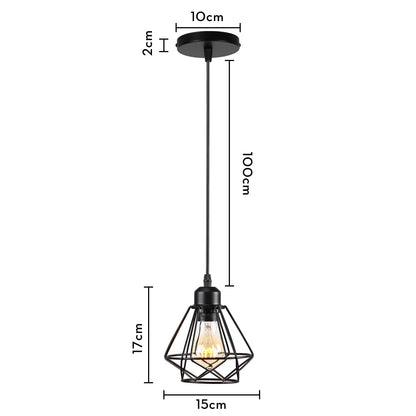DecorBites™ Industrial Loft Pendant LED Ceiling Light for Home Living Room Kitchen Decor