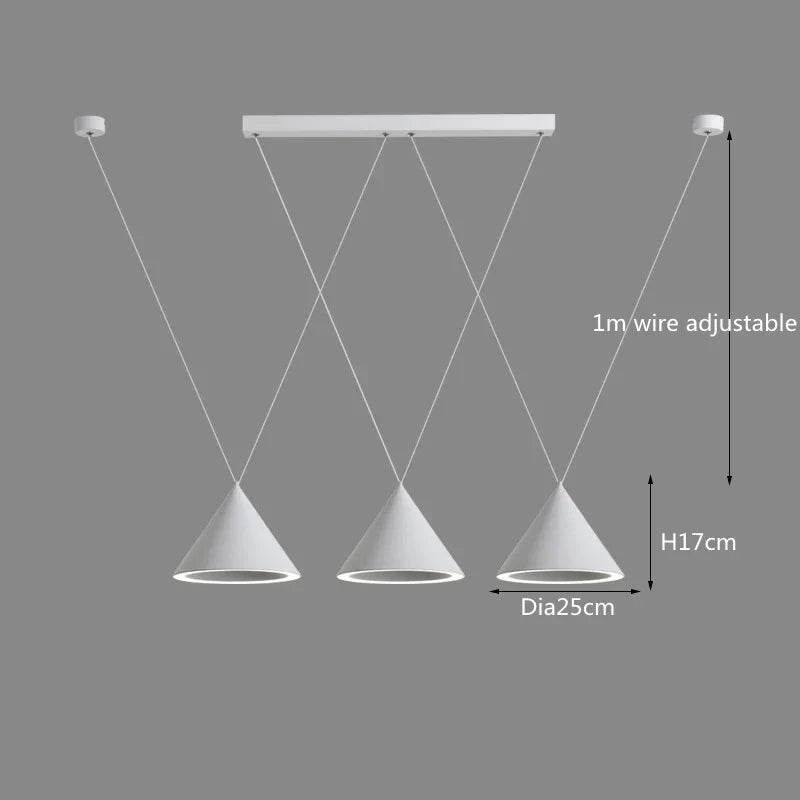 DecorBites™ LED Pendant Lamp: Minimalist Kitchen Island Hanging Light for Living Room & Dining Table