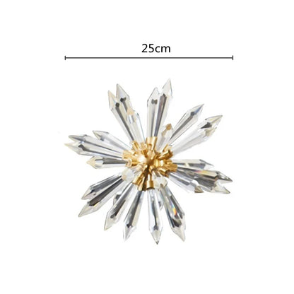 DecorBites™ Bola de Cristal Acantosfera Metal Hecha a Mano Decoración Floral para el Hogar