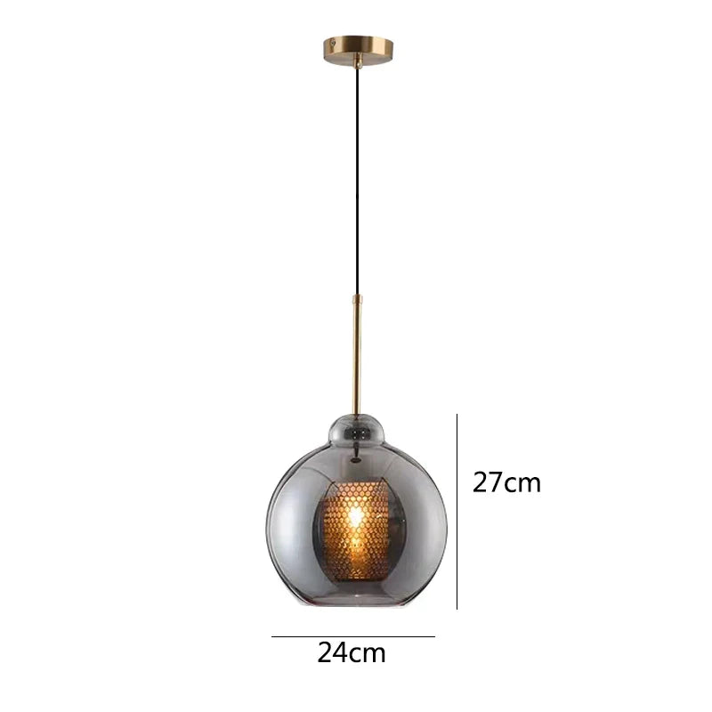 DecorBites™ Glass Pendant Lights: Nordic Style Dining Kitchen Bedroom Lighting Fixtures
