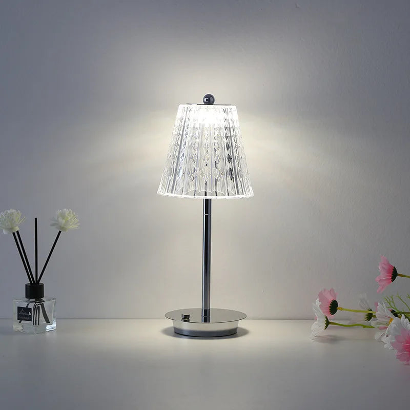 DecorBites™ Diamond Touch Desk Lamp, Modern Metal, Bedside Atmosphere, Creative & Romantic