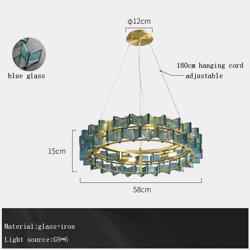 DecorBites™ Butterfly Glass Chandelier for Elegant Dining Room Decor