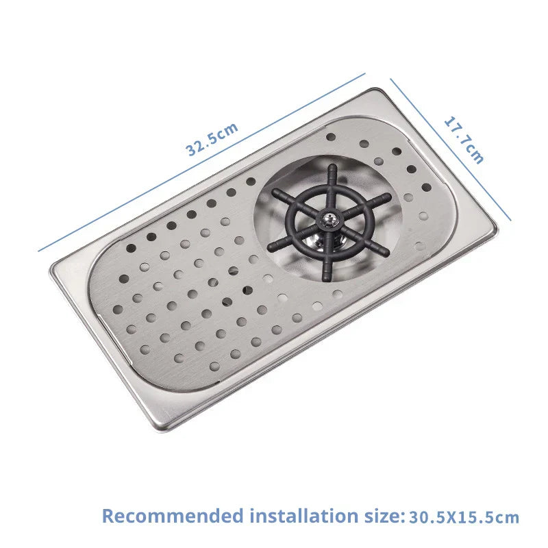 Grifo enjuagador de vasos DecorBites™: Lavavasos y jarras automáticos para fregadero de cocina