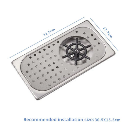 Grifo enjuagador de vasos DecorBites™: Lavavasos y jarras automáticos para fregadero de cocina