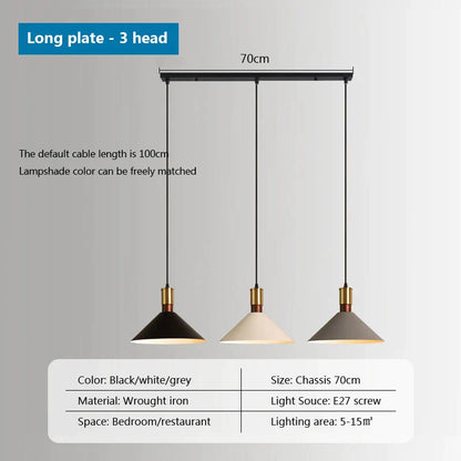 DecorBites™ Industrial Loft Pendant Lamps Iron Chandeliers for Home, Restaurant & Living Room