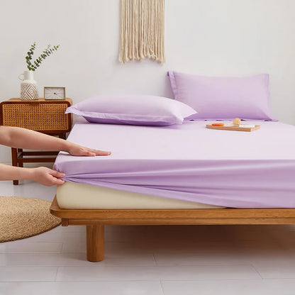 طقم ملاءات قطنية من DecorBites™، ملاءات سرير مريحة وأغطية وسائد، مقاس كينج، مقاس توأم، مقاس كوين، مقاس كامل