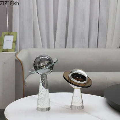 ديكوربايتس™ منحوتة مكتب على شكل نجمة كريستالية هندسية - ديكور جمالي للغرفة