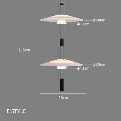 DecorBites™ Circular Pendant Light: Modern Minimalist Hanging Lamp for Living Room, Dining, Bar