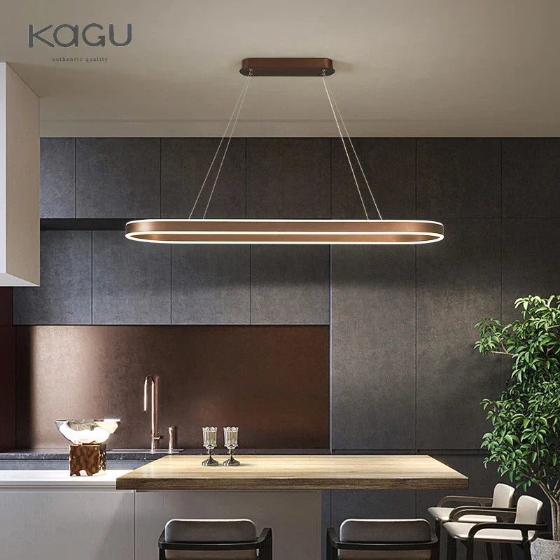 Decorbites™ Lámpara de techo de aluminio LED para cocina y sala de estar, diseño moderno nórdico