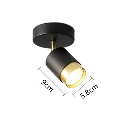 DecorBites™ Ceiling Chandelier Black White LED Spotlight for Living Room Bedroom Dining