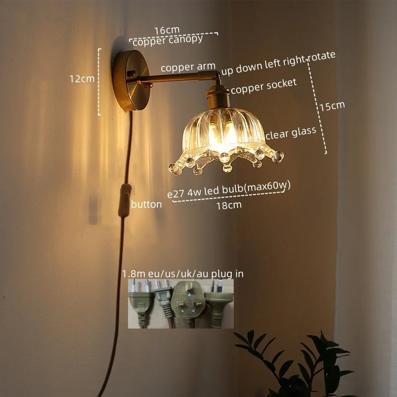 DecorBites™ LED Wall Lamps: Nordic Modern Design with Pull Chain Switch for Bedroom, Restaurant, Bathroom
