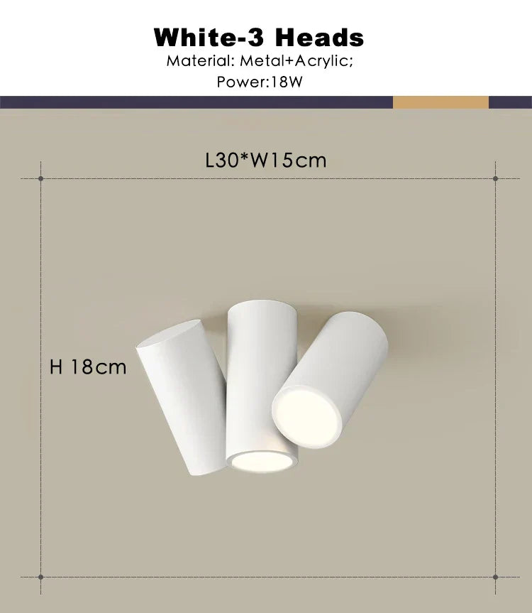 DecorBites™ كشاف سقف LED مربع قابل للتعتيم بقوة 22 واط للإضاءة الداخلية