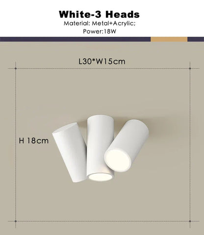 DecorBites™ كشاف سقف LED مربع قابل للتعتيم بقوة 22 واط للإضاءة الداخلية