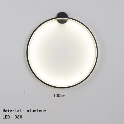 DecorBites™ Gold Black Ring LED Wall Light Living Room Bedroom Lamp Seconce