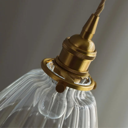 DecorBites™ Clear Glass Nordic Pendant Light Fixture: Modern Simple Hanging Lamp