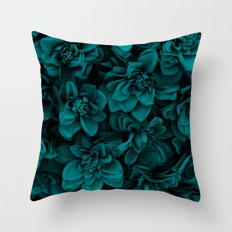 Geometric Leaf Feather Cushions