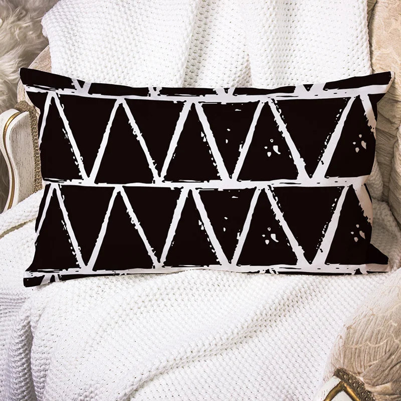 طقم غطاء وسادة للخصر بتصميم هندسي مموج من DecorBites™