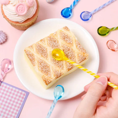 DecorBites™ Colorful Glass Stirring Spoon Set