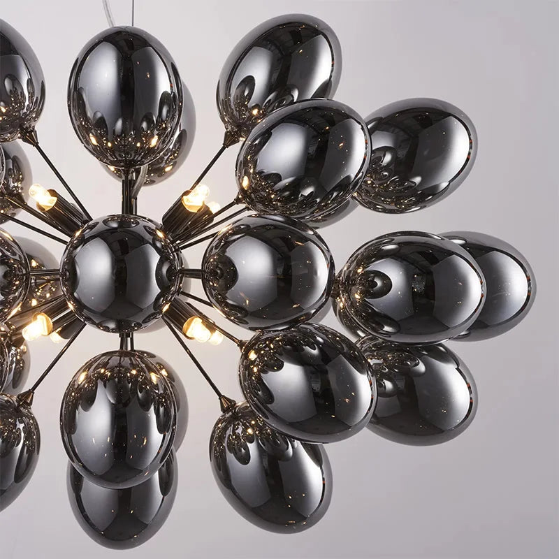 DecorBites™ Elegant Grape Glass Chandelier for Luxury Home Decoration