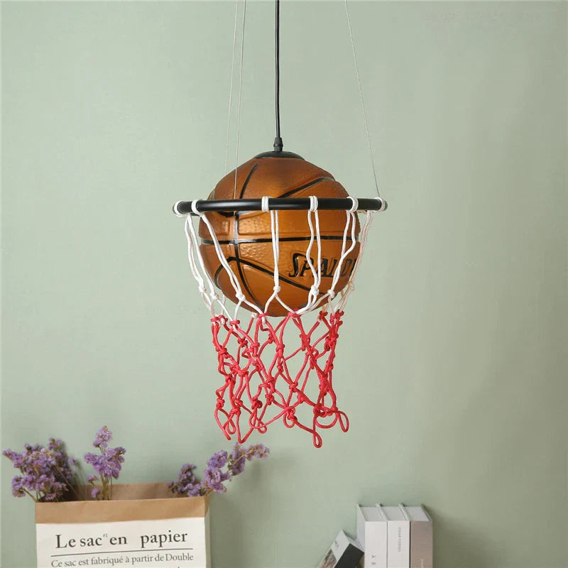 DecorBites™ Basketball Pendant Lights: Modern Kitchen & Living Room Hanging Lamps