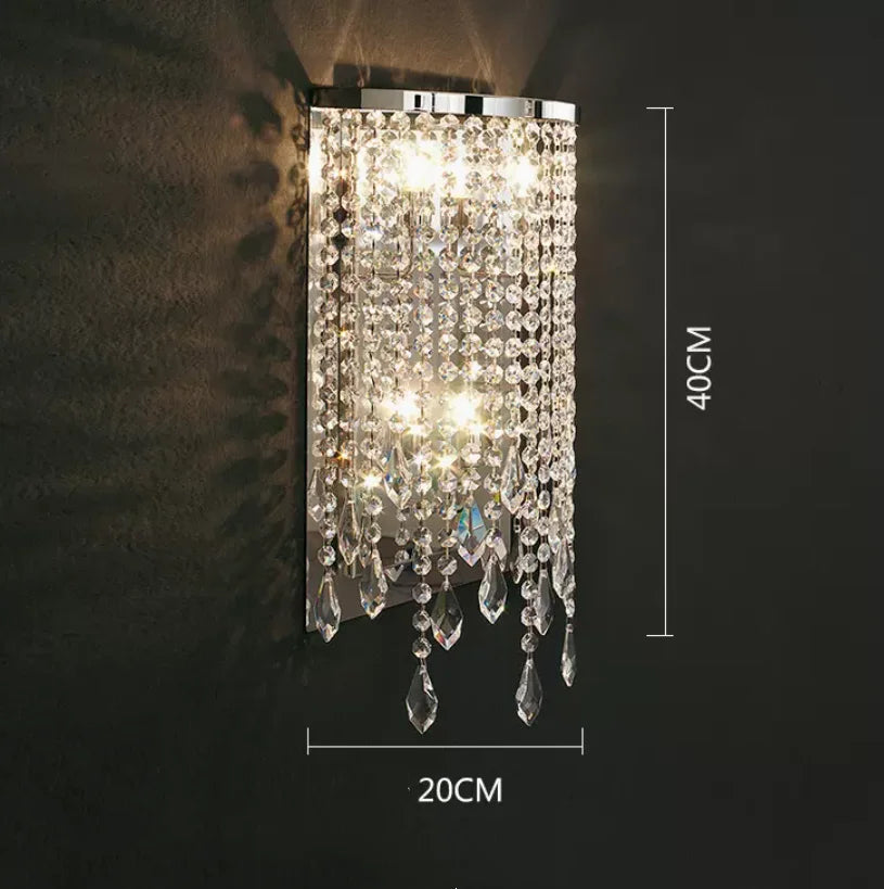 DecorBites™ Crystal Chandelier Pendant Light LED Fixture for Living Dining Room Glamorous Home Decor