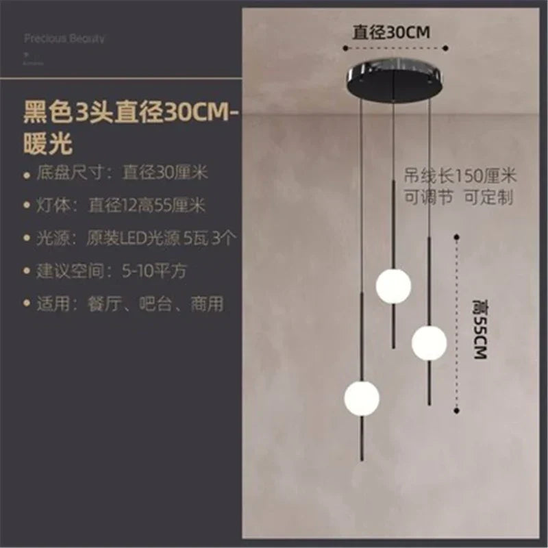 Lámpara de techo LED con bola de cristal DecorBites™ para decoración e iluminación del hogar