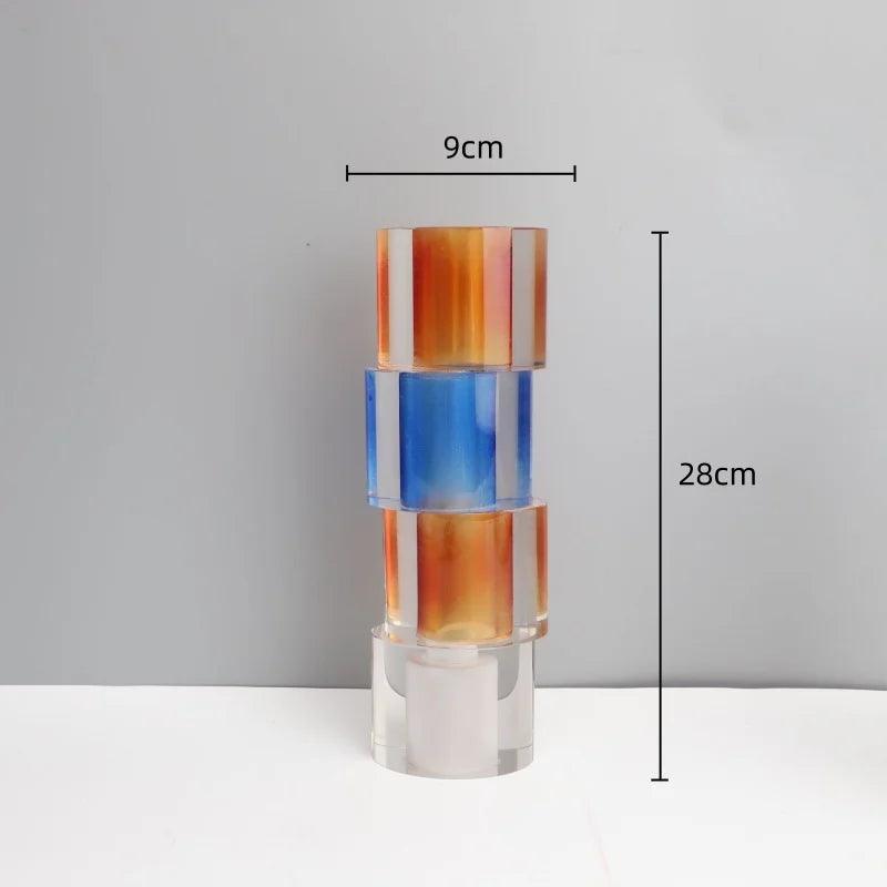 DecorBites™ Clear Crystal Mosaic Vase - Home Decoration Terrarium Flower Pot