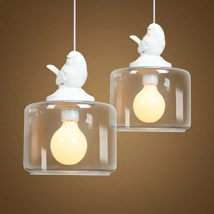 DecorBites™ Bird LED Glass Chandeliers - Modern Creative Restaurant Ceiling Lights